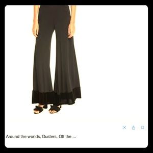 XCVI Elegant Black Wide Leg Pants